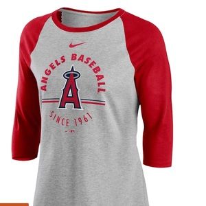 Ladies Nike Los Angeles Angels 3/4 Sleeve Shirt